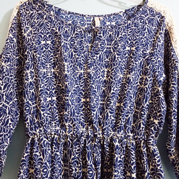 Red Camel Floral Dress - Picture 3 of 4